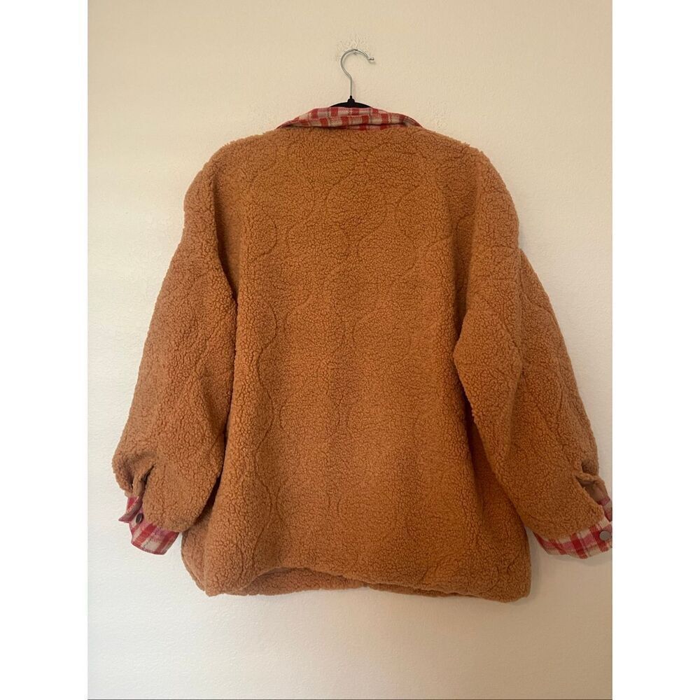 Andthewhy Teddy Sherpa Button Up Shirt Jacket NEW NWT - Picture 7 of 7